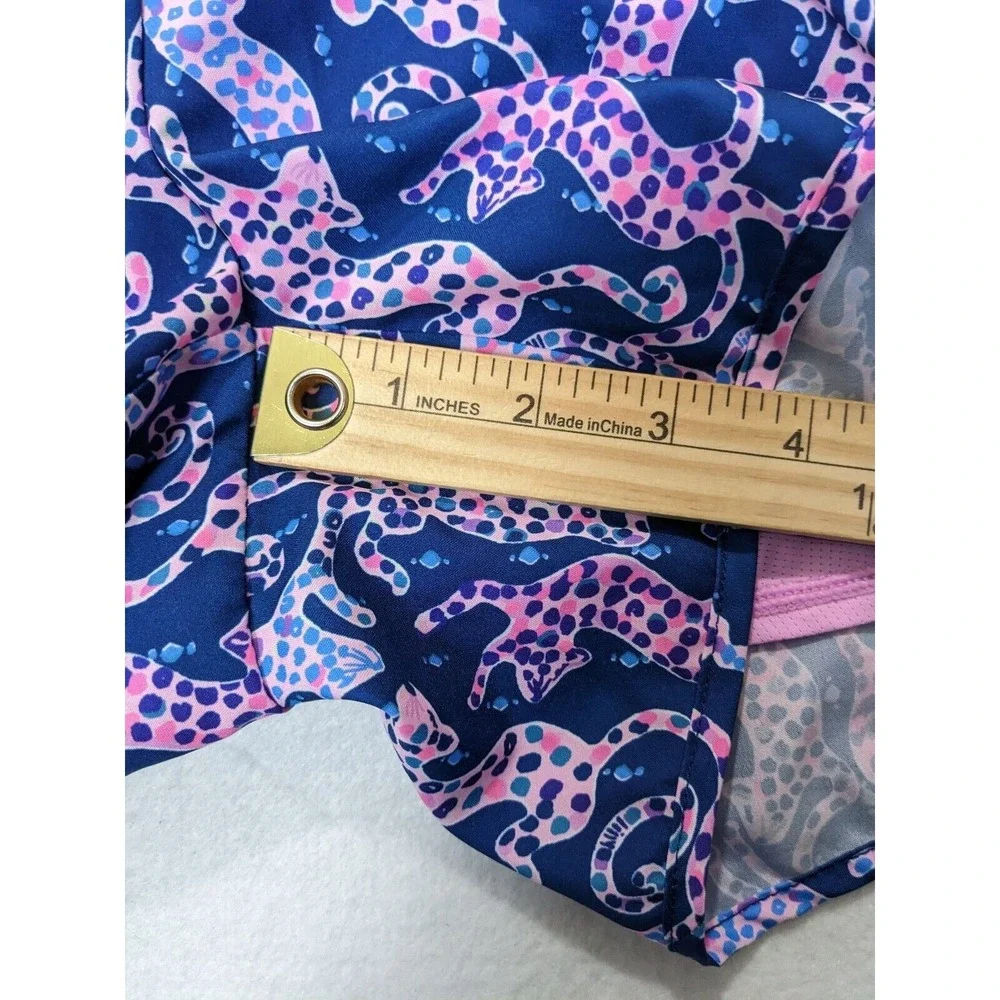 Lilly Pullitzer Luzletic Womens Shorts Athletic Size XS Polyester Pink‎ Blue